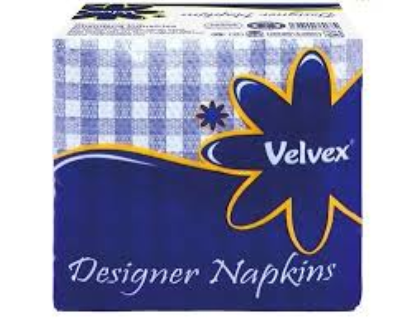 VELVEX BLUE DESIGNER SERVIETTES 60S